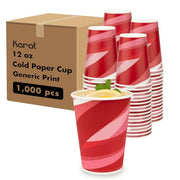 Karat 12 oz / Red, White / Casual Cups