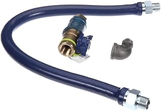 Dormont 1675BPCF36 3/4" Blue Hose Moveable Gas Connector Hose 36" Long with Blue PVC & Safety Quik QDV