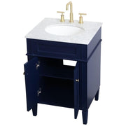 Elegant Decor 24" - Single / Blue,gold / Modern Wheel Care