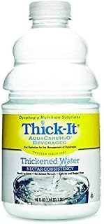Thick-It AquaCare H2O Beverage Thickened Water Nectar Consistency - 46 oz, Pack of 5