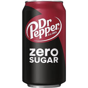 Dr Pepper Zero Sugar / 12 Fl Oz (Pack of 24) / Red Soft Drinks