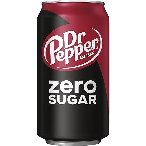 Dr Pepper Zero Sugar / 12 Fl Oz (Pack of 24) / Red Soft Drinks