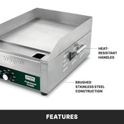 Waring 14 Inch | Model WGR140X / 14 Inch / Silver Commercial Griddles