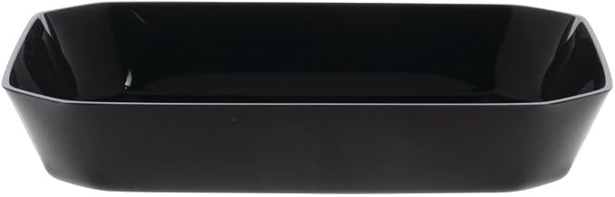 Delfin 3.25 Qt. Black Cut Corner Bowl