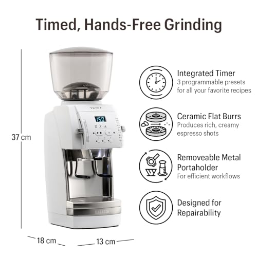 Baratza White / 5.1 x 7.1 x 14.2 inches / Modern Electric Burr Grinders