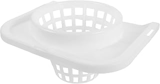 Plastic Mop Bucket Inner Basket Replacement for Efficient Water Draining | White Finish, Splash Reduction Design, Universal Fit for Home and Hotel Use, Portable Cleaning Accessory