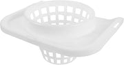 Plastic Mop Bucket Drainer Basket for Cleaning Buckets | White Finish, Universal Fit for Home and Commercial Use, User-friendly Design with Splash Reduction and Easy Wringing