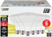 Feit Electric BR30DM/10KLED/6 6PK 9.5W SW Br30 Bulb - Quantity 4