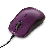 Silent Corded Optical Mouse by Verbatim – Rubber, Purple, Model 70235