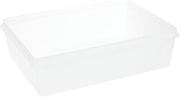Food Storage Container Translucent 2.6 Gallon Plastic- 15 3/4"L x 11 3/8"W x 4 3/8"D