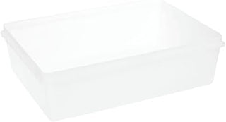 Food Storage Container Translucent 2.6 Gallon Plastic- 15 3/4"L x 11 3/8"W x 4 3/8"D