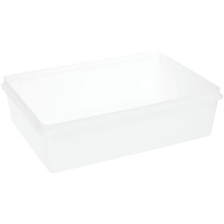 Food Storage Container Translucent 2.6 Gallon Plastic- 15 3/4"L x 11 3/8"W x 4 3/8"D by IEL - LACHANCE – 2.6 gallons, Polyethylene, Translucent, Model 69575633303