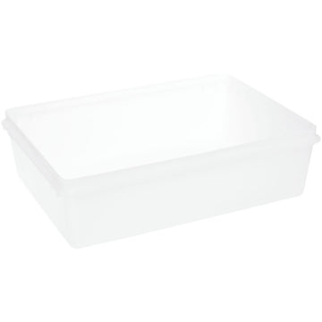 Food Storage Container Translucent 2.6 Gallon Plastic- 15 3/4"L x 11 3/8"W x 4 3/8"D by IEL - LACHANCE – 2.6 gallons, Polyethylene, Translucent, Model 69575633303