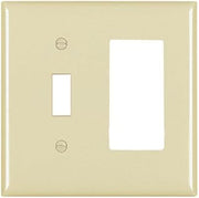 Legrand Pass & Seymour TP126BK Pass & Seymour Tp126-Bk Black 2G Sw&Gfci Plate, 2-Gang