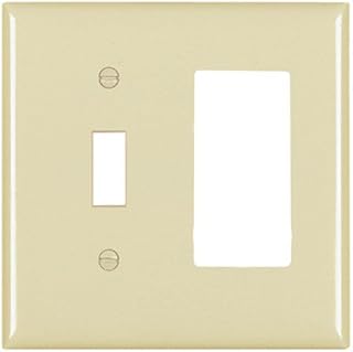 Legrand Pass & Seymour TP126BK Pass & Seymour Tp126-Bk Black 2G Sw&Gfci Plate, 2-Gang