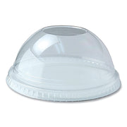 Kal-Clear Plastic Dome Lids for Cups by Fabri-Kal – 4"diameter x 2"h, Polyethylene Terephthalate, Clear, Model DLKC16/24