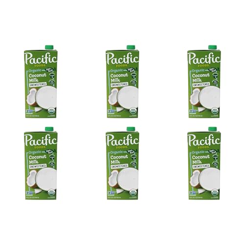Pacific Foods Coconut Milk / 32 Fl Oz (Pack of 6) / 1 Coconut Milk Beverage