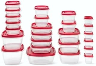 Rubbermaid 50-Piece EasyFind Lids Vented Food Storage Set BPA-Free Microwave Dishwasher Safe