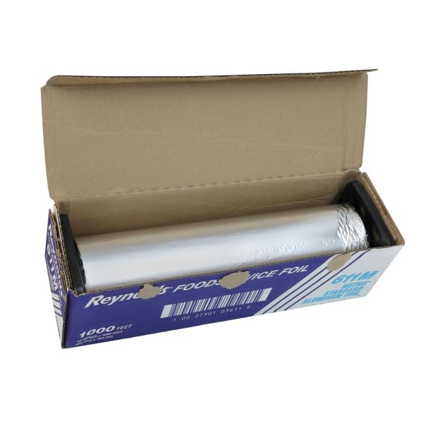 Wrap Metro Aluminum Foil Roll by Reynolds – 12", Aluminum, Silver, Model 611M