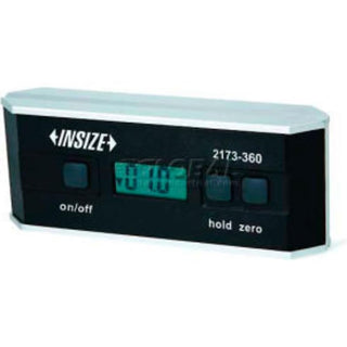 Electronic Digital Protractor & Level 0-360 Degrees - 1 Each by INSIZE – 7.09"L x 2.83"W x 2.17"H, Steel, Model 2173-360