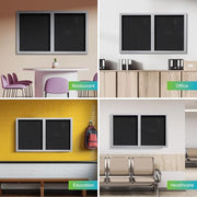 Ghent 36" x 48" / Black / 2-Door Message Boards & Signs