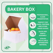 SOUTHERN CHAMPION TRAY 9" L x 9" W x 5" H / Paperboard / white Bakery Take Out Containers