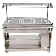 48-INCH ALL STAINLESS STEEL DISPLAY WARMER WITH 1210 L CAPACITY by Omcan – (WDH): 48.26" x 30.15" x 53.9", Stainless Steel, Model 44506