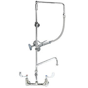 B-2466 Pre-Rinse Overhead Swivel Arm Add-On Faucet with 12-Inch Swing Nozzle Ceramic Cartridges by T&S Brass – 28"L x 12.25"W x 34.5"H, Brass, Multicolor, Model B2466