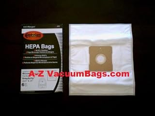 Riccar Moonlight & Sunburst HEPA Synthetic Anti-Allergen Vacuum Cleaner Bags6 pack - Generic w/Dust Seal (SCC-6)