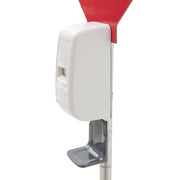 Floor Standing Hand Soap Dispenser by HUBERT – Plastic, White, Model 699whitestand