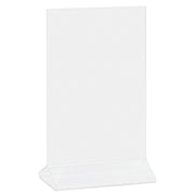 Top Loading Sign Holder Clear Plastic - 4"L x 6"H by BEEMAK - EAST (DEFLECTO CORP) – Plastic, Clear, Model AHSB4X6