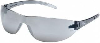 Pyramex ALAIR(R), Safety Glasses, Anti-Scratch, Gray Mirror Lens, Black Frame, Frameless Pack of 12 Pack of 12