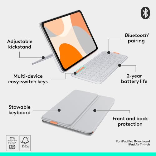 Logitech Off-White / 11" / 1 Keyboard Cases