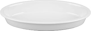 G.E.T. Enterprises ML-182-W White 1.5 qt. Oval Casserole Dish, Melamine
