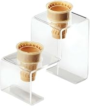 Cal-Mil 3601-2 Cone Holder, 2 Holes, 5.75" Height, 7.25" Width, 3.5" Length, Acrylic