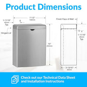 Bobrick Satin Finish / 1 Gallon / Flip Top Categories