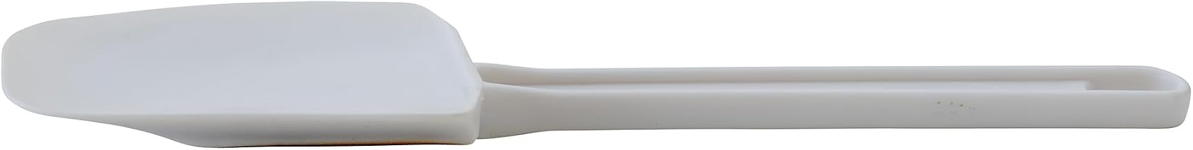 Winco 10" White Plastic Scraper, Bowl Shape | Dishwasher safe, BPA-free, Balanced control, Restaurant service, Great for Salads, Sides, Pasta and Shared Dishes