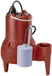 Liberty Pumps LE41A-2 Automatic Submersible Sewage Pump w/Wide-Angle Piggyback Float Switch 4/10HP 115V, 25' Cord, 2" discharge