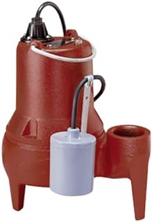 Liberty Pumps LE41A-2 Automatic Submersible Sewage Pump w/Wide-Angle Piggyback Float Switch 4/10HP 115V, 25' Cord, 2" discharge