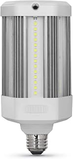 Feit Electric 300W Equivalent Corn Cob E26/E39 Motion & Dusk to Dawn High Lumen HID Utility LED Light Bulb Daylight 5000K - 2 Pack