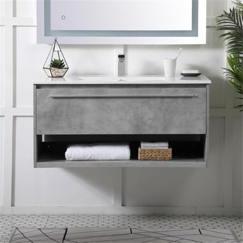 Elegant Decor 42" - Single / Grey / Modern Wheel Care