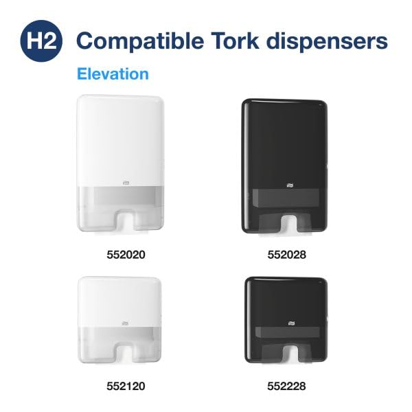 Xpress® Dispenser Adapter for Compressed Multifold Hand Towels H by Tork – Plastic, White, Pack of 2, Model 555123