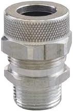 Alum Cord Grip, 3/4" NPT, Cable Range .562 - .625, Form Size 4 with Locknut by Bridgeport