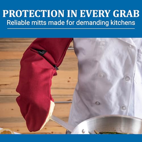 San Jamar 24" / Puppet / Red Oven Mitts