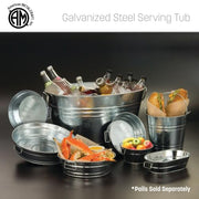 American Metalcraft 37 oz (Pack of 1) / Tub / Silver Beverage Tubs