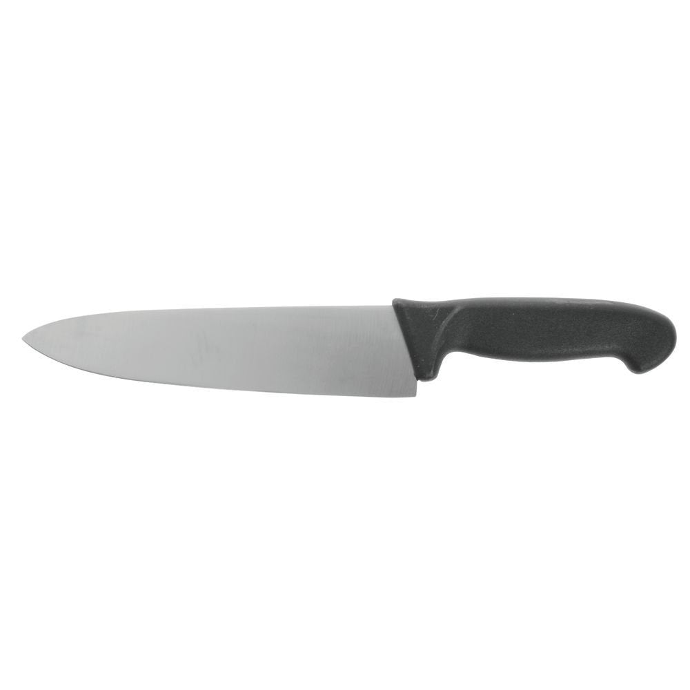 Cook's Knife Stainless Steel with Black Polypropylene Handle - 8"L Blade by HUBERT – 8", Stainless Steel, Silver, Model 191538026287