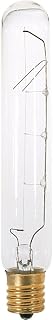Satco S3281 130V Intermediate Base 20-Watt T6.5 Light Bulb, Frosted