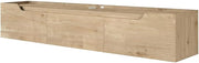Furnifact White Wall Mounted TV Stand, for up to 80 inch TVs, Engineered Wood, Modern Design, Space-Saving wall Mount, Durable Construction