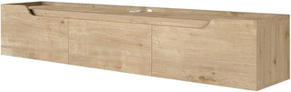 Furnifact White Wall Mounted TV Stand, for up to 80 inch TVs, Engineered Wood, Modern Design, Space-Saving wall Mount, Durable Construction