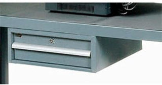 Global Industrial Utility Drawer for Two Shelf Heavy Duty Steel Service Carts, 17"W x 20"D x 6-1/2"H